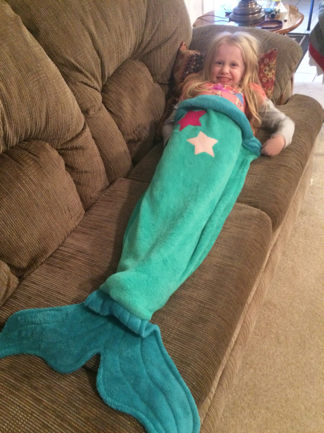 Mermaid Tail Snuggy Blanket Etsy
