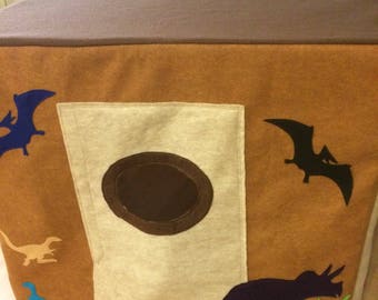 Dinosaur card table playhouse