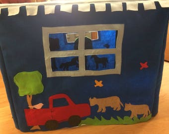 Cute card table playhouse