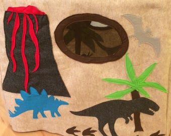 Dinosaur card table playhouse