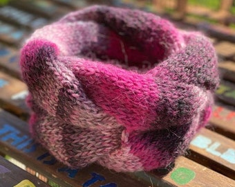 Interwined neckwarmer - KNITTING PATTERN ONLY - no finished product - adult size