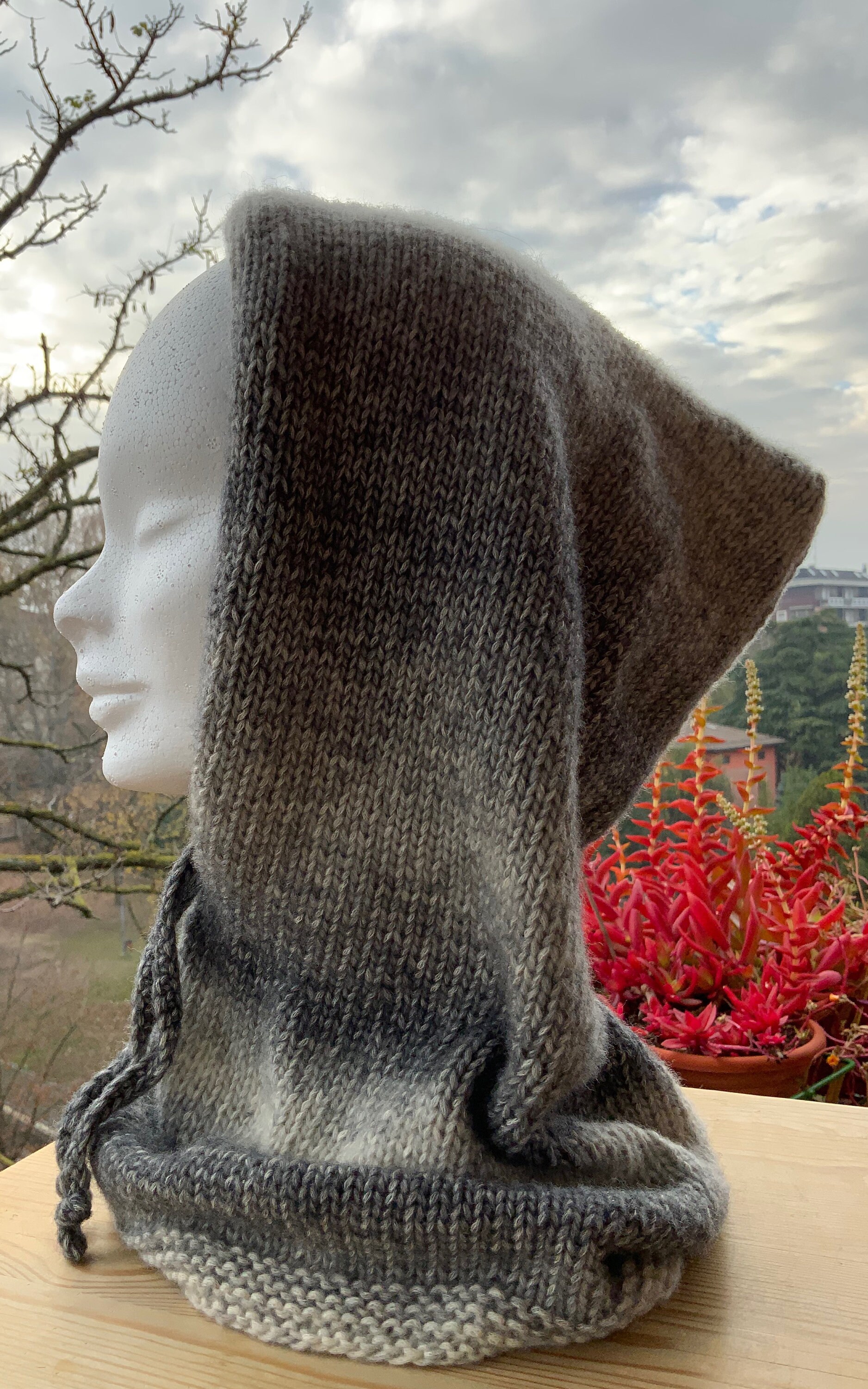 Cowl With Hood KNITTING PATTERN ONLY No Finished Product Etsy