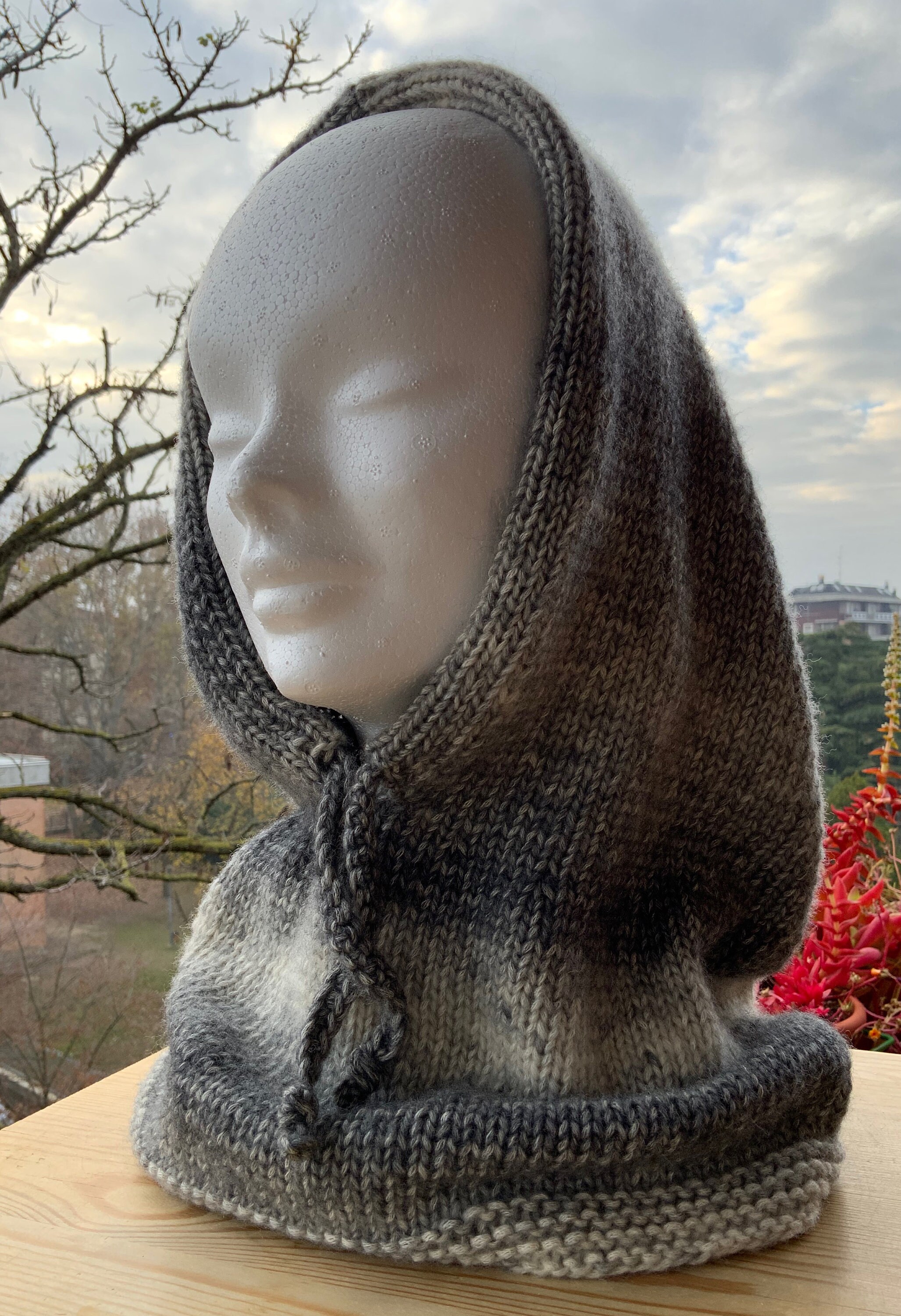 Cowl With Hood KNITTING PATTERN ONLY No Finished Product Etsy