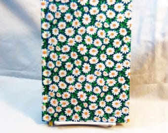 Daisies, DAISIES! all over this handbound journal