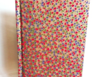 STAINED GLASS look journal, UNLINED pink pages