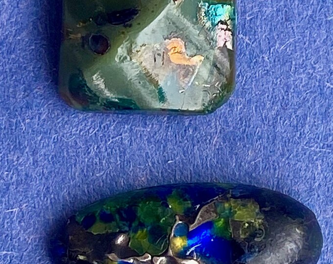 2 ANTIQUE GLASS POPPER Buttons - Etsy