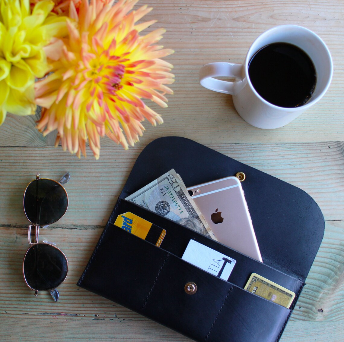 Black Polyethylene Women Wallet main image 1