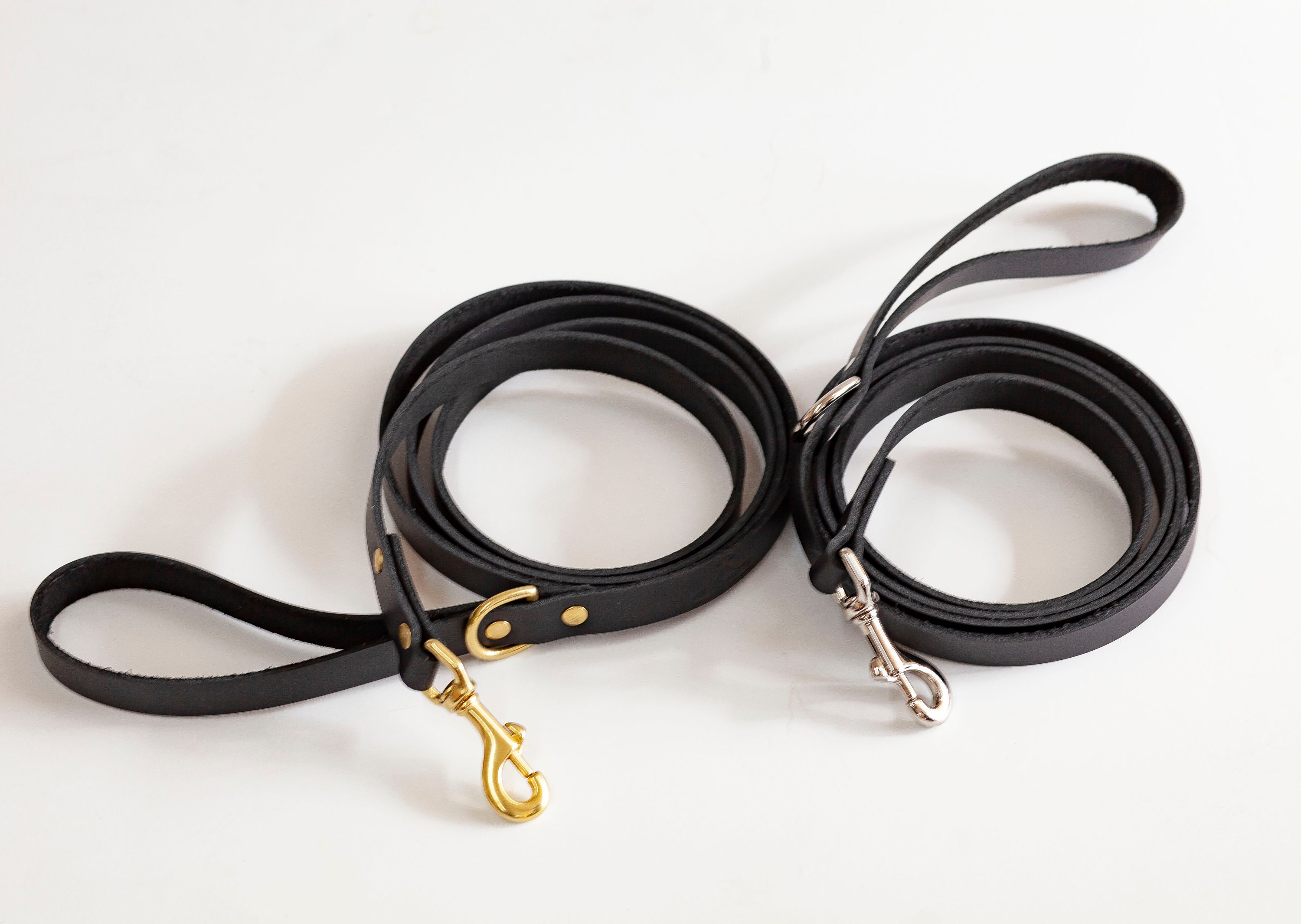 Leather Dog Leash Etsy