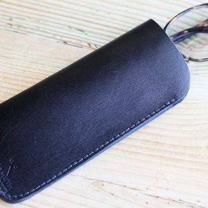 Black Leather Glasses Case