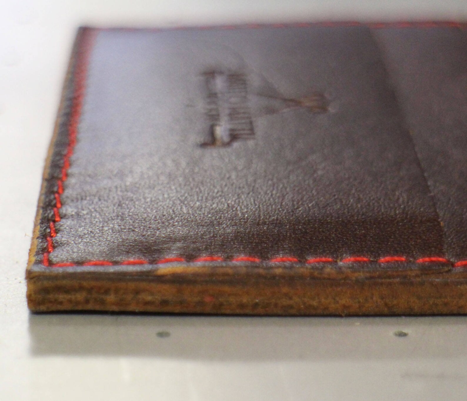 Leather Card Wallet Etsy