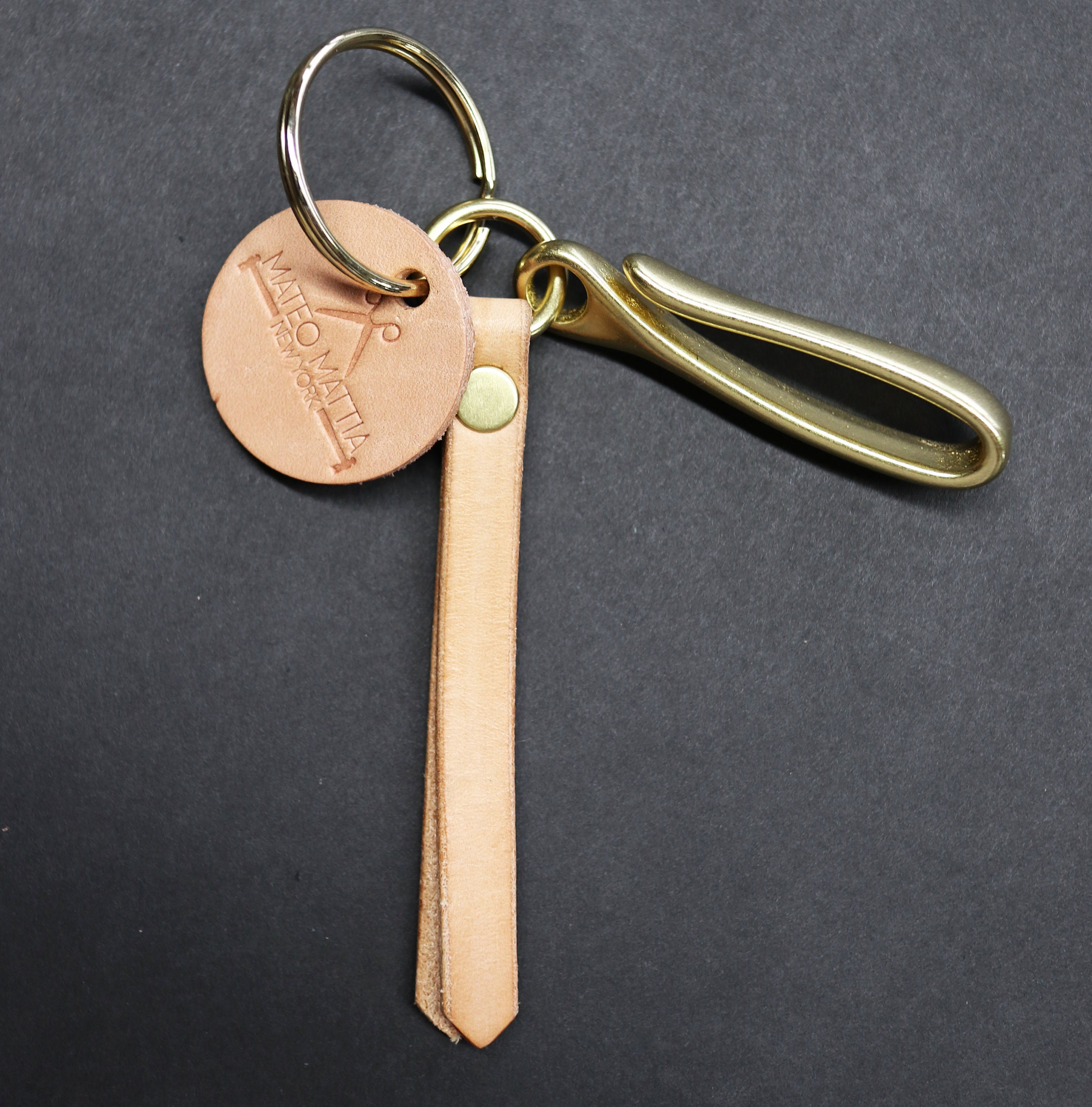 Antique Brass, Fish Hook Key Chain – Otych Goods Co. US Leather Workshop