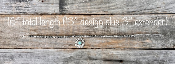 Navajo Pearls Boot Chain Bling for Cowboy Boots | Turquoise