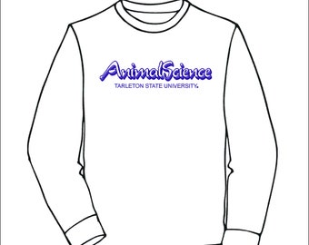 TSU2022033LS LS TShirt TSU Animal Science Violet Couches