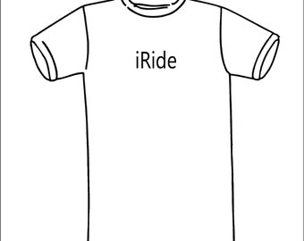 EQ009 T-shirt iRide, chemise à manches courtes ou à manches longues