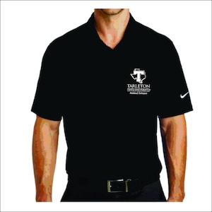 TSU2022044 Men&#39;s Polo Shirt Black or Purple, LChest Logo Tarleton State University Animal Science