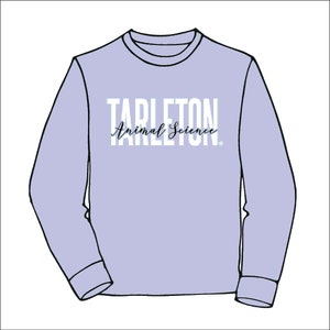 TSU2022036LS LS TShirt TSU Animal Science over Script