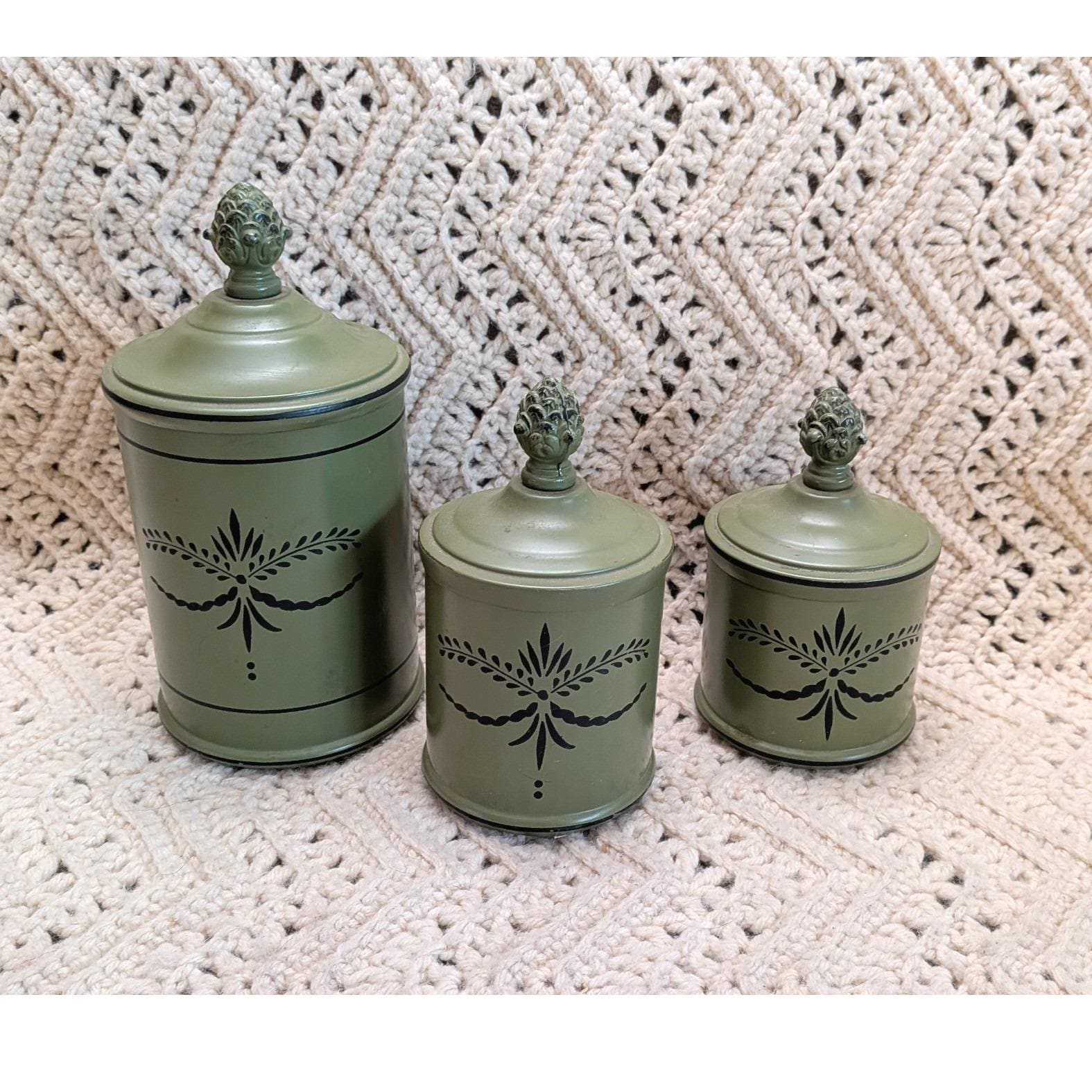 3 Piece Canister Set - Etsy