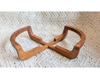 Gailstyn-Sutton Teak Wood Casserole Stand Trivet Mid Century Modern Towle 13"