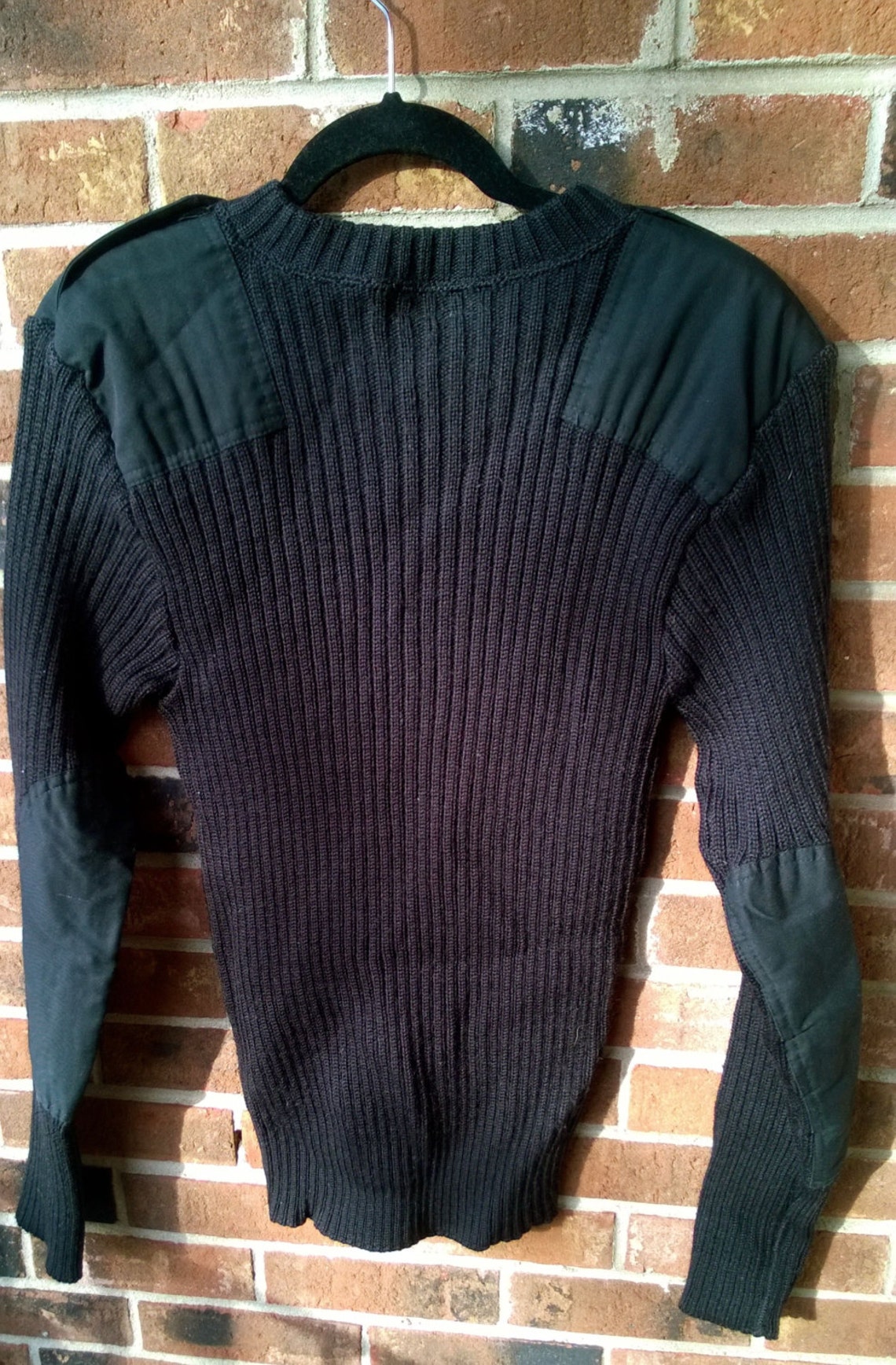 Excellent Vintage Wool British Navy Sweater Black 40 M/L Etsy