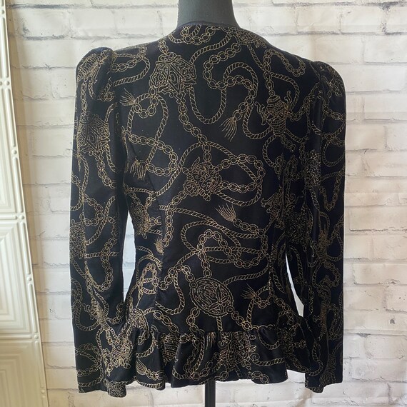 1980s 1990s Scott McClintock Velvet Gold Ornate G… - image 6