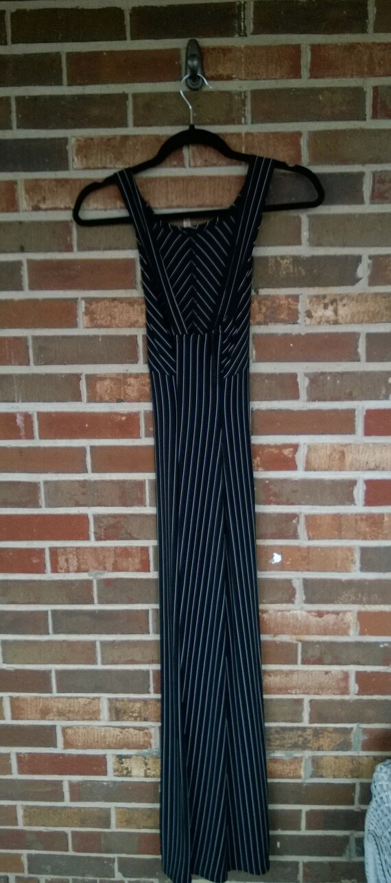 1990s Maurices Black and White Stripe Body Con Ma… - image 4