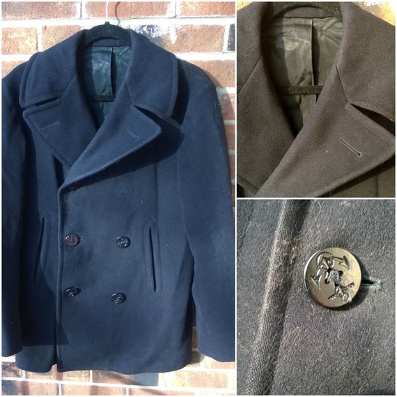 Heavy wool navy Peacoat
