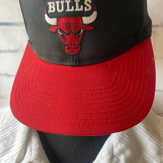 1990s Chicago Bulls Red Black Green Snapback Hat - image 4