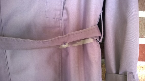 1970s Lavender Purple Mauve London Fog Trenchcoat… - image 7