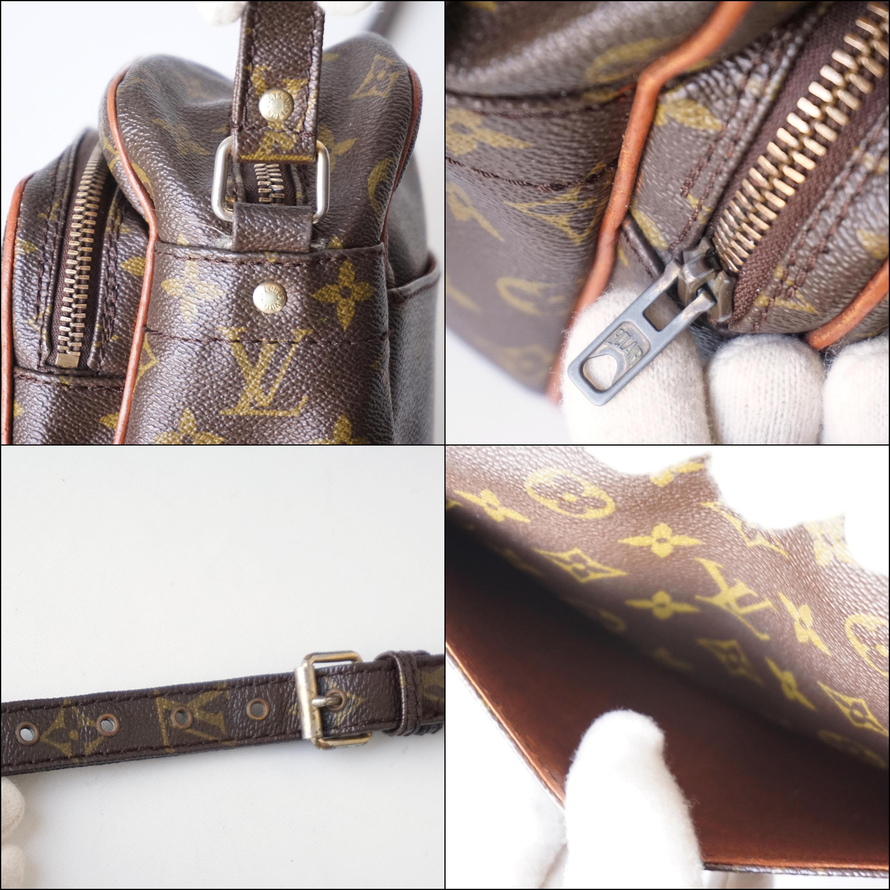 Louis Vuitton Monogram Nil Nile Messenger Crossbody Leather Metal