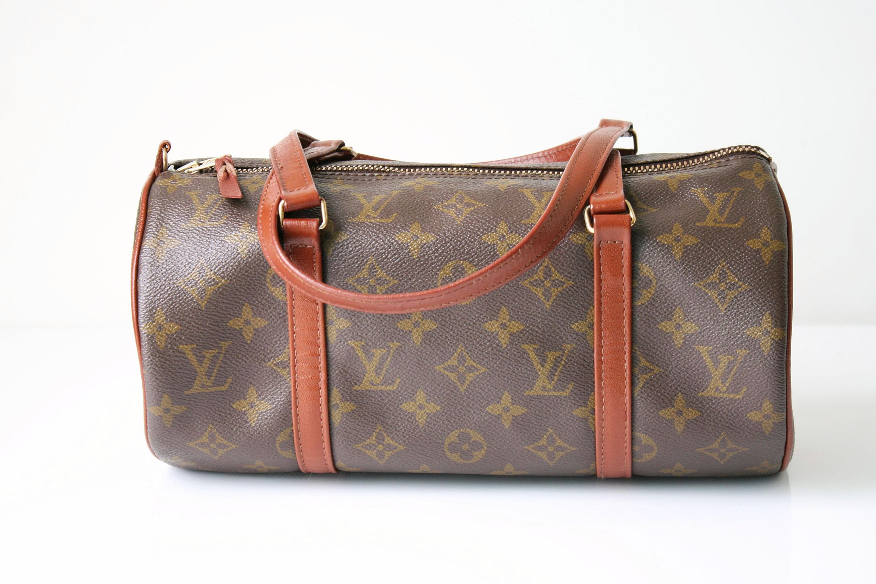 Vintage 1980s Louis Vuitton Monogram Canvas Leather Mini Papillon