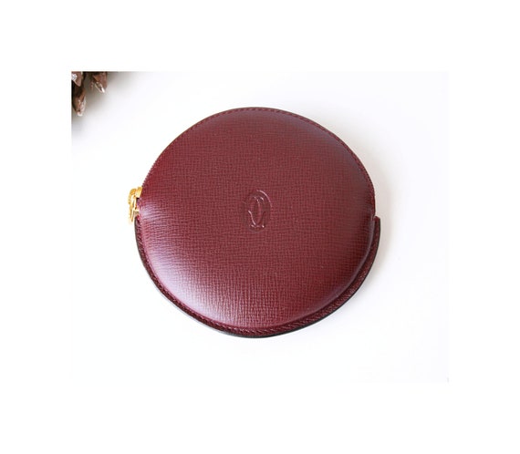 Auth Cartier Burgandy Must De Cartier Portamonete Rotondo Etsy Italia Auth Cartier Burgandy Must De Cartier Portamonete Rotondo Etsy Italia