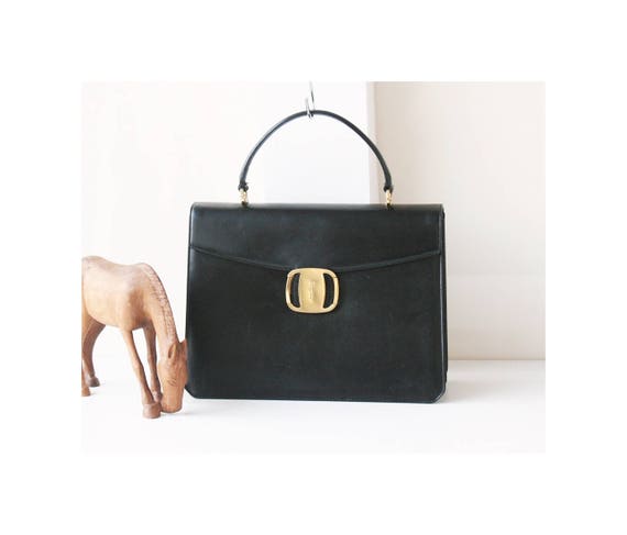 salvatore ferragamo black purse