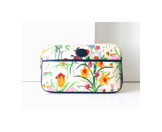 gucci floral clutch