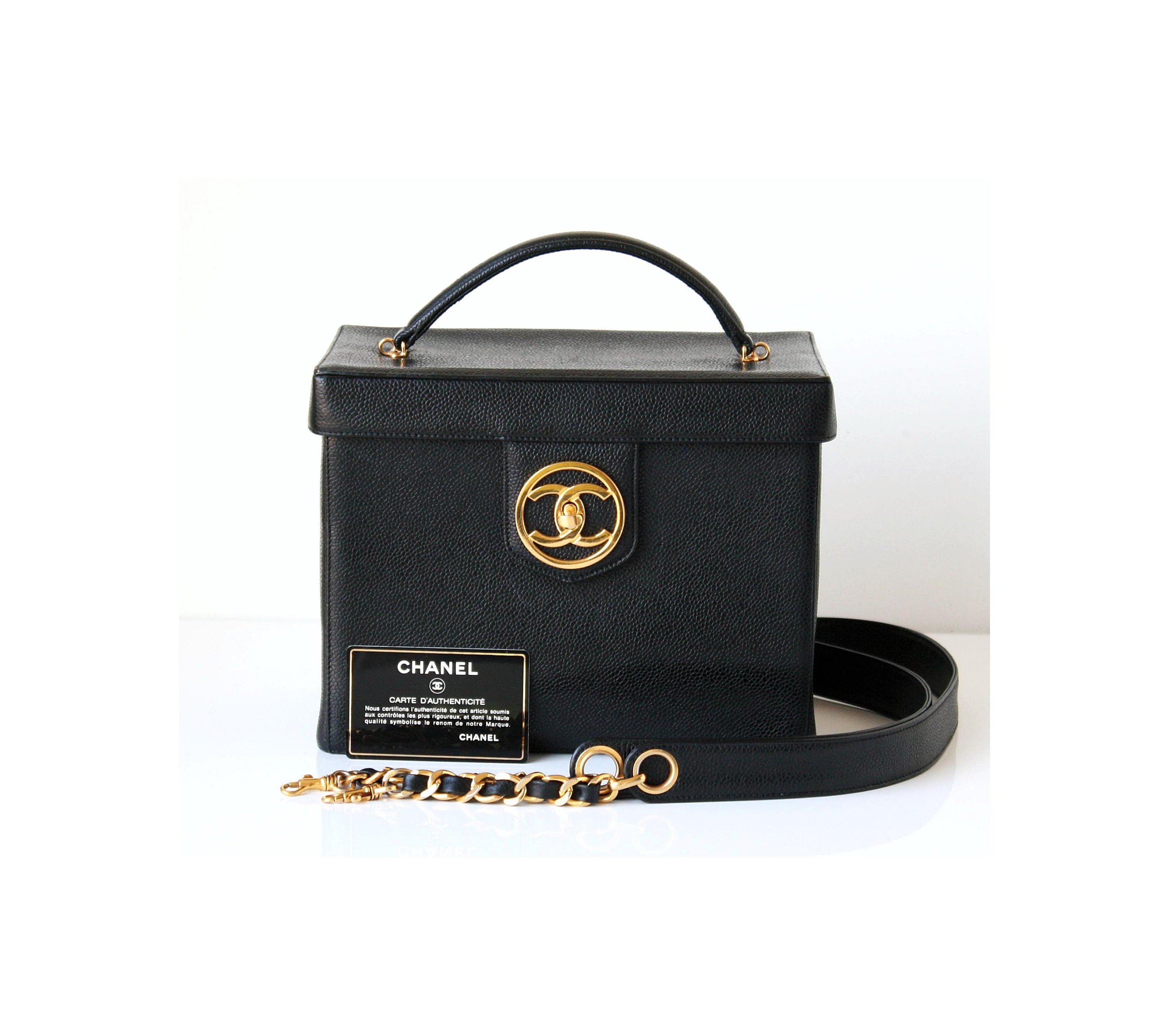 90's CHANEL Black Satin Evening Bag with Large Gold Sculpted Camellia  Flower Clasp & Chain Shoulder Strap!