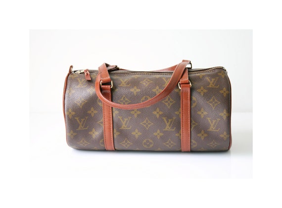 LOUIS VUITTON Monogram Papillon 26 Hand Bag Vintage Authentic 