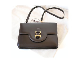 Verified - Hermès Brown Leather Golden Shoulder Bag