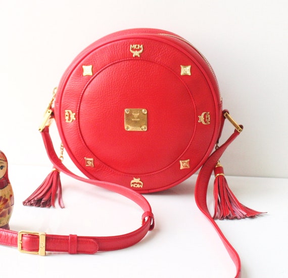 MCM, Bags, Red Mcm Bookbag