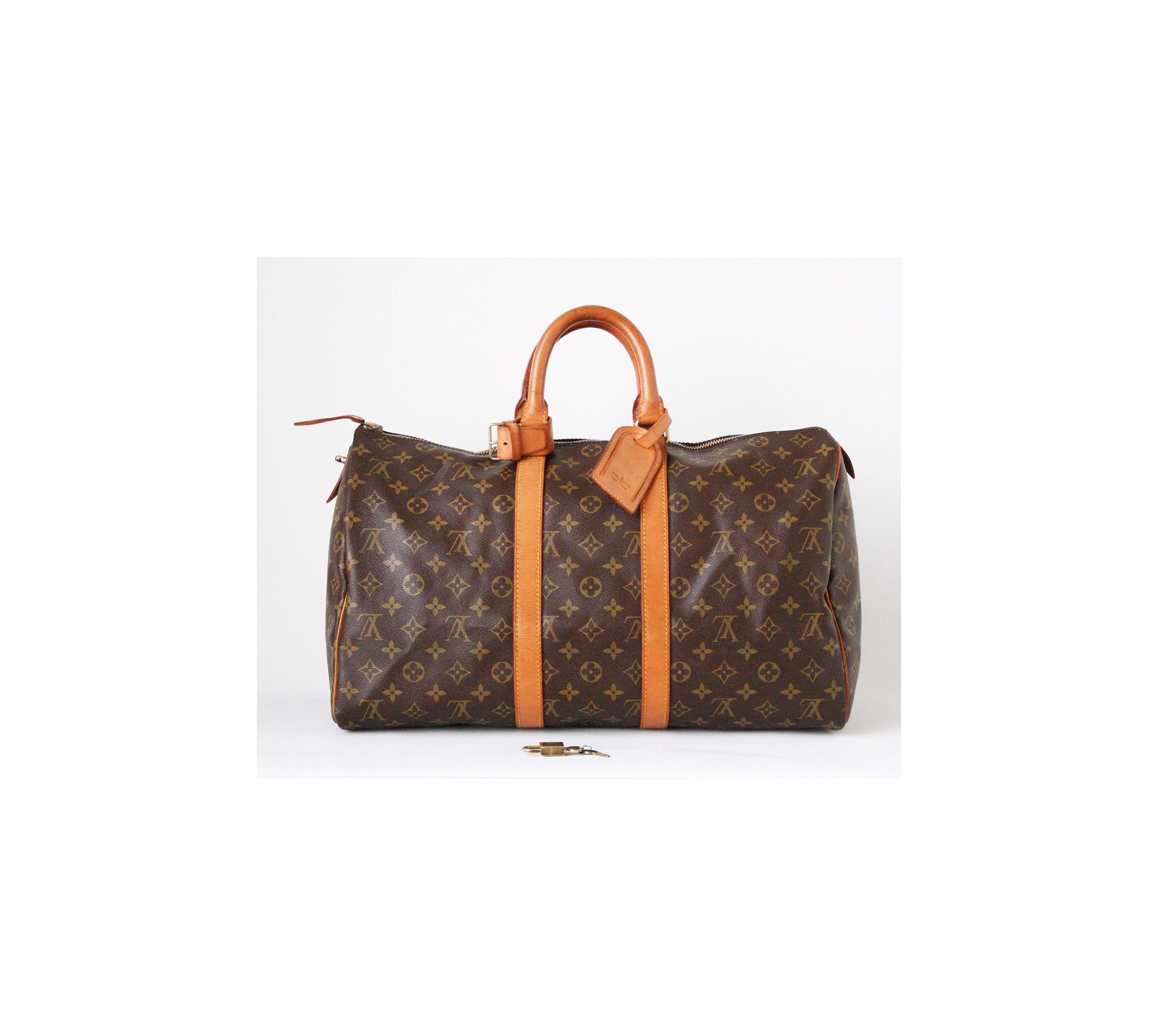 Vintage Louis Vuitton Monogram Weekender Canvas & Leather Travel Bag – Modig