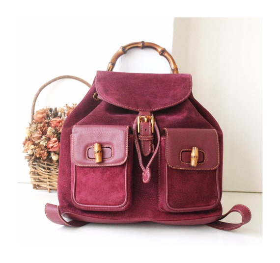 purple gucci backpack