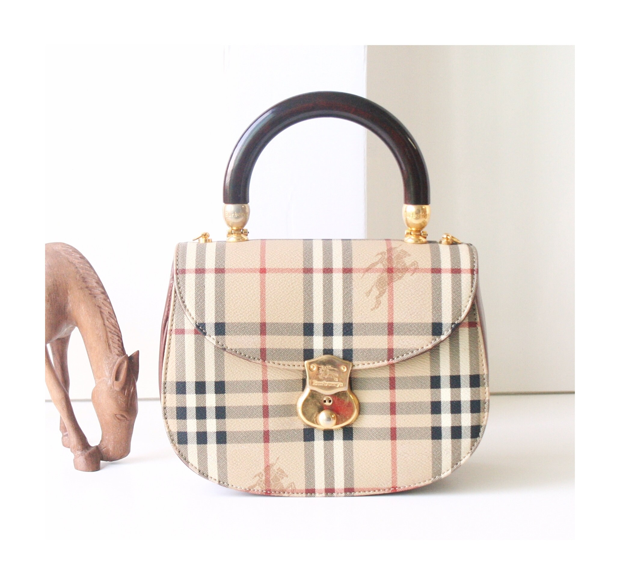 burberry haymarket check tote