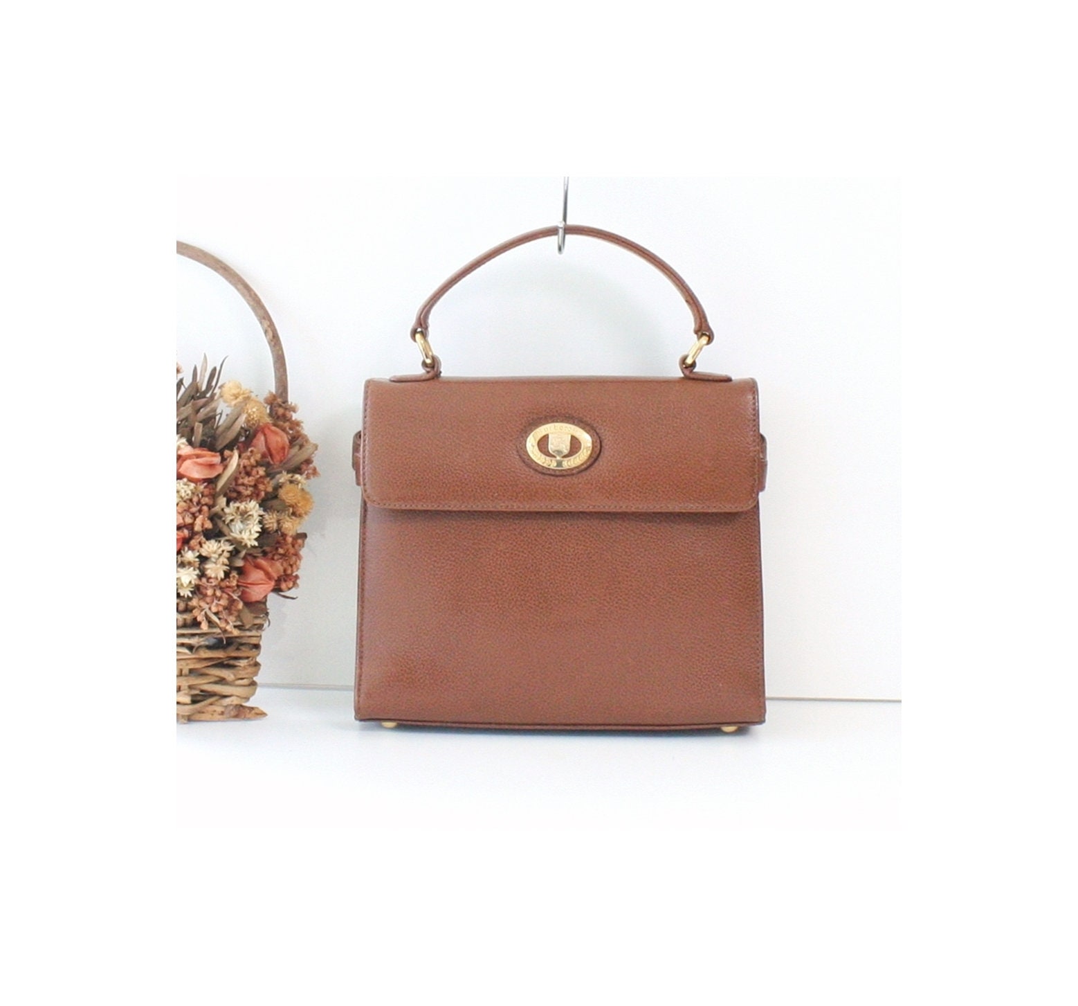 burberry brown leather tote