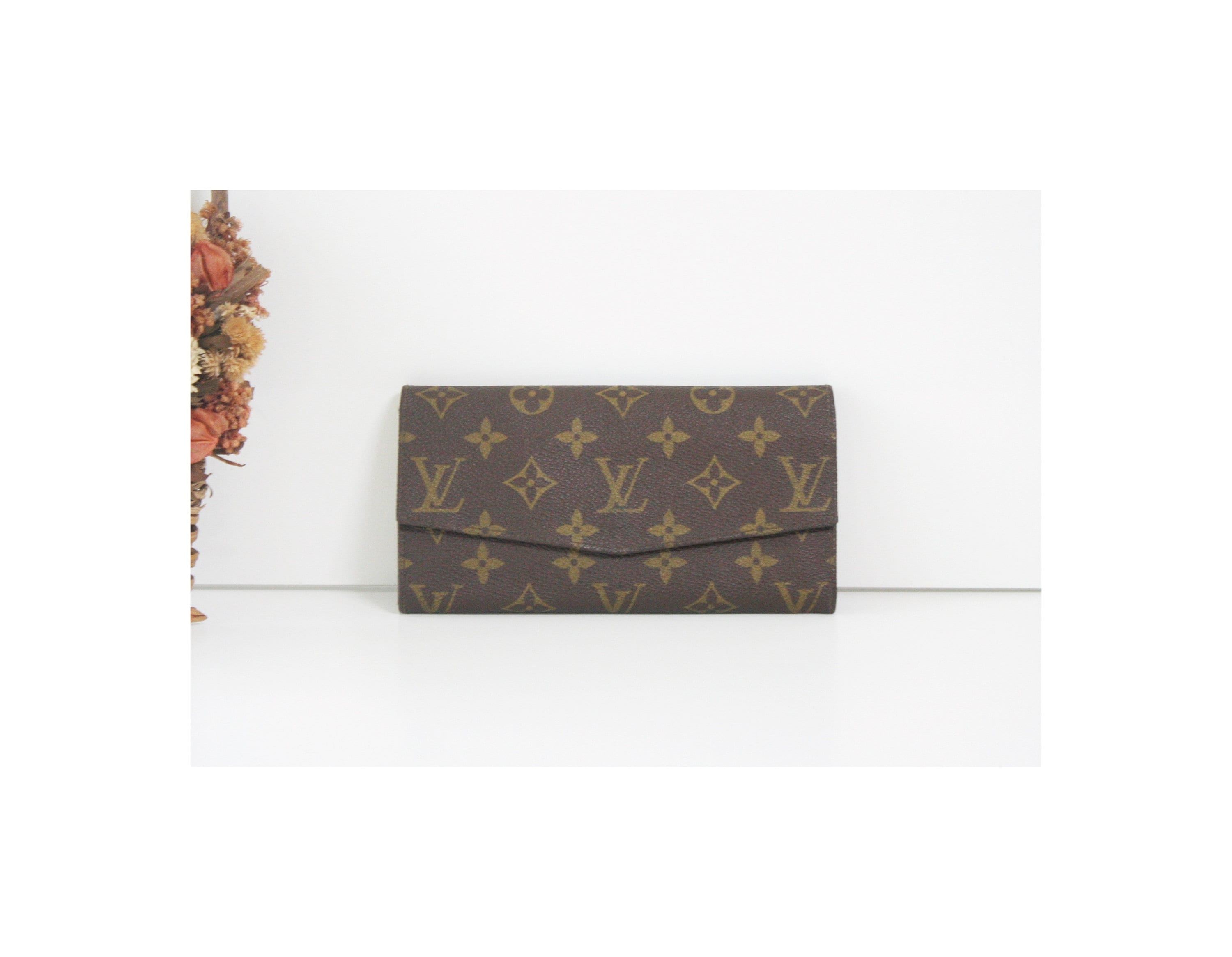 80 's Louis Vuitton Monogram lang portemonnee | Etsy België