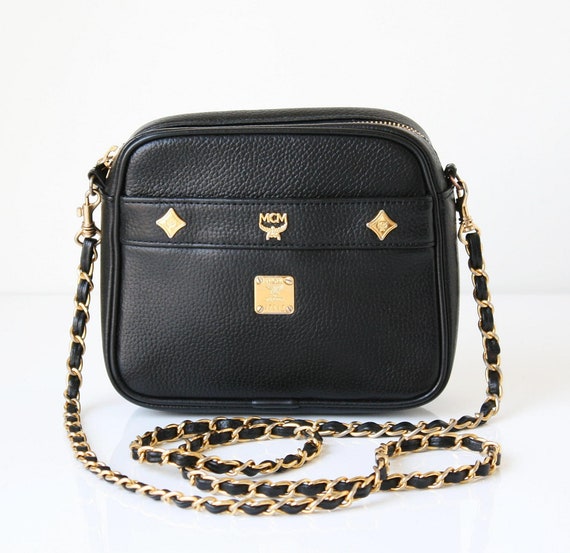 mcm sling bag black