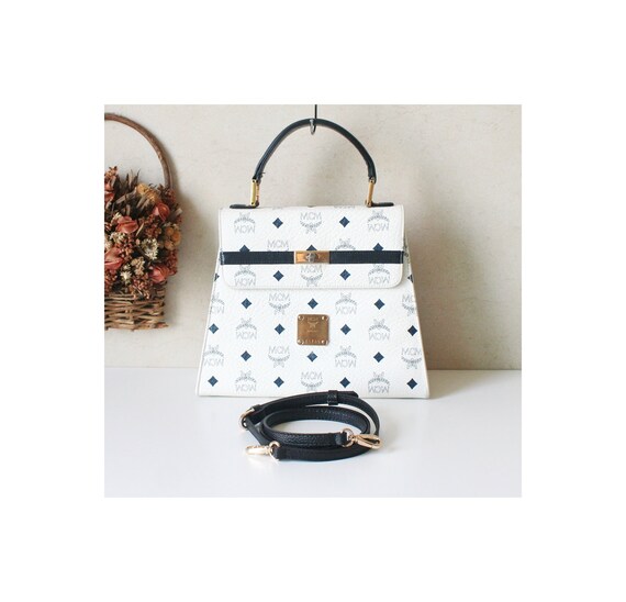 white mcm bag