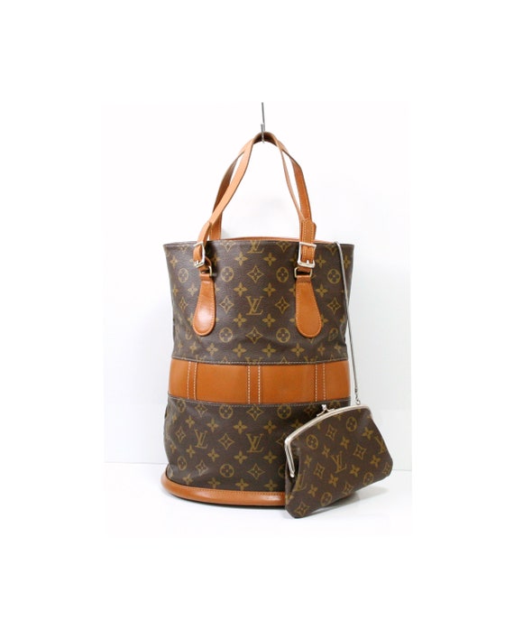Verified Louis Vuitton Monogram Large Bucket Vintage Handbag