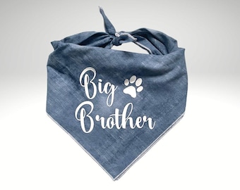 Big Brother Pregnancy & Birth Announcement Pet Bandana