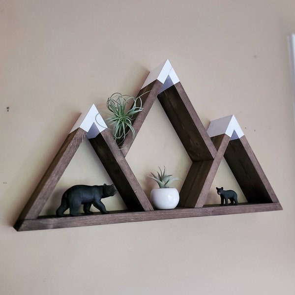 Mountain Wall Shelf Etsy