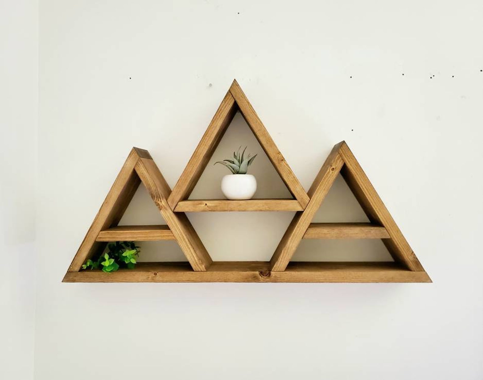 Geometric Shelves Floating Shelf Triangle Shelves Boho Etsy
