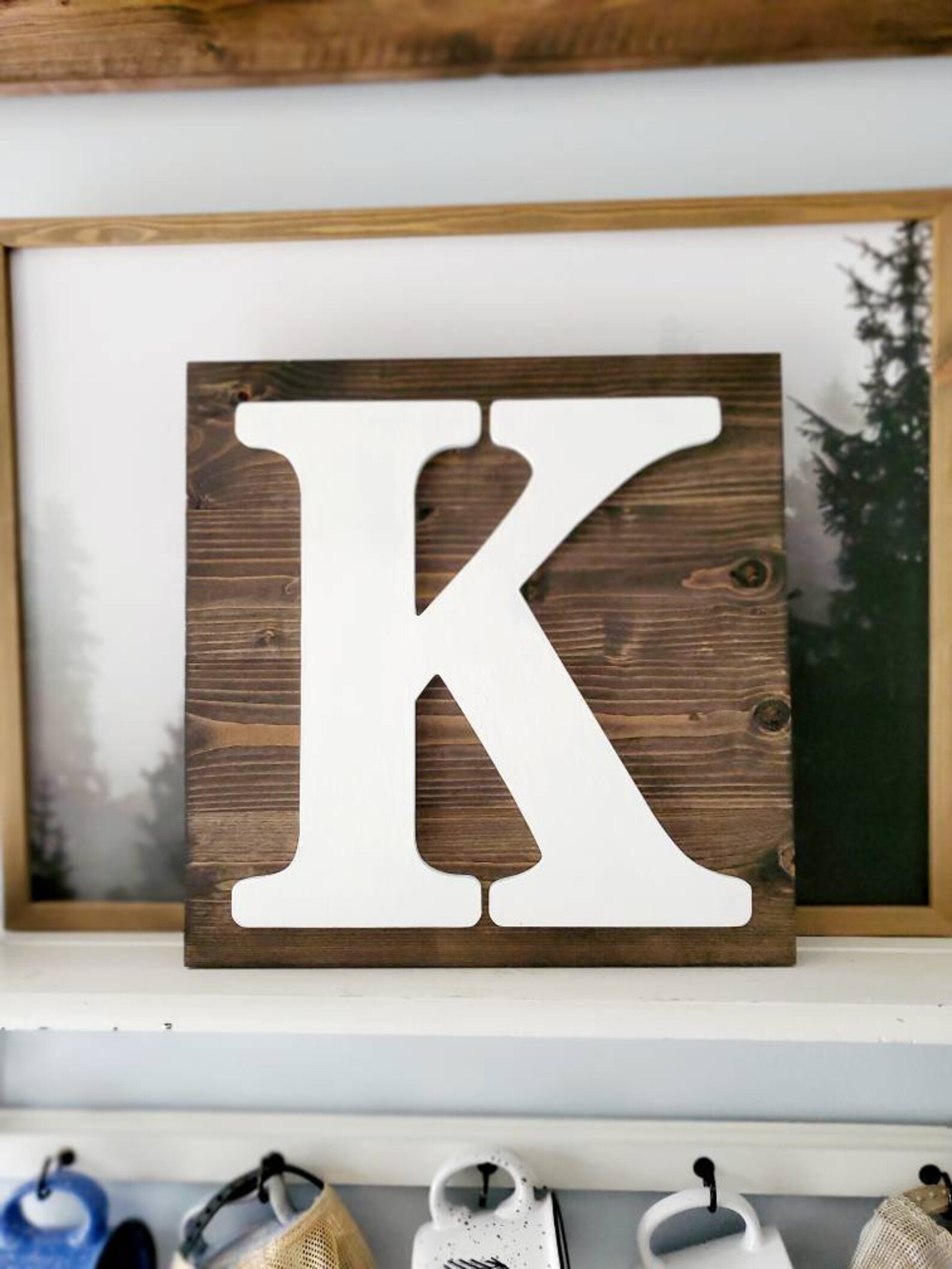 Wooden Letter Sign Large Wood Letters Wall Letters Family Etsy