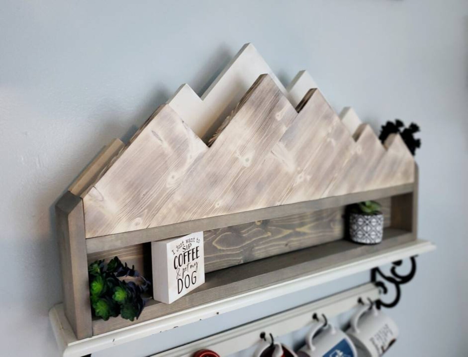 3D Wooden Mountain Shelf Custom Gift Mountain Wall Art Etsy